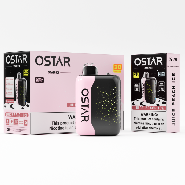 Juice Peach Ice Ostar Star X 25000